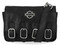 Harley-Davidson Women's Buckle Metal B&S Genuine Leather Hip Bag, Black - Wisconsin Harley-Davidson