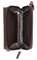 Harley-Davidson Women's Buckle Zip Around Leather Wallet Crossbody, Brown - Largest Selection of Harley-Davidson Products