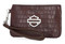 Harley-Davidson Free Shipping - Harley-Davidson Women's Metal Bar & Shield Croco Coin Case w/ Wristlet, Maroon - Free Shipping on many products plus Orders Over $99