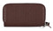 Harley-Davidson Women's Metal Bar & Shield Croco Zip Around w/ Wristlet, Maroon - No Hassle Returns at Wisconsin Harley