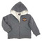 Harley-Davidson Big Boys' Bar & Shield Sherpa Lined Fleece Zip Hoodie, Gray - Wisconsin Harley-Davidson