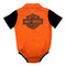 Harley-Davidson Free Shipping - Harley-Davidson Baby Boys' Short Sleeve Poplin Newborn Creeper, Orange/Black - Free Shipping on many products plus Orders Over $99