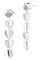 Harley-Davidson Women's Bar & Shield Heart Crystal Earrings, Sterling Silver - Wisconsin Harley-Davidson