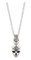 Harley-Davidson Men's 24 in. Bar & Shield Skull Pendant Necklace, Silver Brass - Wisconsin Harley-Davidson