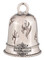 Harley-Davidson Bar & Shield Flames Cut Outs Metal Ride Bell, Silver Finish - Wisconsin Harley-Davidson