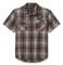 Harley-Davidson Men's Racer Font Yarn Dye Plaid Short Sleeve Shirt 96813-25VM - Wisconsin Harley-Davidson