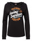 Harley-Davidson Women's Compel Raw-Edge High-Low Pullover Hoodie, Black - Wisconsin Harley-Davidson