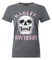 Harley-Davidson Women's Skull Glow Short Sleeve Crew-Neck Tee, Dark Heather - Wisconsin Harley-Davidson