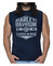 Harley-Davidson Men's Forged In Sleeveless Crew-Neck Cotton Muscle Shirt, Navy - Wisconsin Harley-Davidson