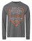 Harley-Davidson Men's Strive Distressed Long Sleeve Cotton Shirt, Charcoal - Wisconsin Harley-Davidson