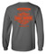 Harley-Davidson Free Shipping - Harley-Davidson Men's Strive Distressed Long Sleeve Cotton Shirt, Charcoal - Free Shipping on many products plus Orders Over $99