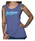 Harley-Davidson Women's Blue Chrome Sleeveless Fullback Tank Top, Neptune Blue - Wisconsin Harley-Davidson