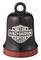 Harley-Davidson Bar & Shield Logo Red Stripe Metal Ride Bell, Black - Wisconsin Harley-Davidson