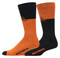 Harley-Davidson Men's 2-Pack Colorblocked Moisture Wicking Mid-Calf Socks,Orange - Wisconsin Harley-Davidson