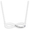 Harley-Davidson Women's 16 in. H-D Script Infinity Crystal Necklace, Silver - Wisconsin Harley-Davidson