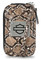 Harley-Davidson Women's Python Print B&S Logo Zip Around Phone Case, Brown - Wisconsin Harley-Davidson