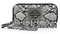 Harley-Davidson Women's Python Print B&S Logo RFID Zip Around Wristlet, Black - Wisconsin Harley-Davidson