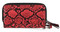 Harley-Davidson Women's Python Print B&S Logo RFID Zip Around Wristlet, Pink - No Hassle Returns at Wisconsin Harley