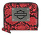 Harley-Davidson Women's Python Print B&S Logo RFID Zip Around Wallet, Pink - Wisconsin Harley-Davidson