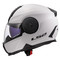 LS2 Helmets Horizon II Modular Full Face Motorcycle Helmet W/ SunShield White - No Hassle Returns at Wisconsin Harley