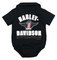 Harley-Davidson Free Shipping - Harley-Davidson Baby Boys' Button Short Sleeve Stretchy Knit Creeper - Black - Free Shipping on many products plus Orders Over $99