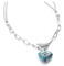 Harley-Davidson Free Shipping - Harley-Davidson Women's 16in B&S Heart Turquoise Stone Toggle Necklace, Silver - Free Shipping on many products plus Orders Over $99