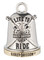 Harley-Davidson Live To Ride Sword Crest Bar & Shield Ride Bell, Silver/Gold - Wisconsin Harley-Davidson
