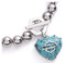 Harley-Davidson Free Shipping - Harley-Davidson Women's B&S Heart Turquoise Stone Toggle Stretch Bead Bracelet - Free Shipping on many products plus Orders Over $99