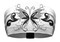 That's A Wrap Women's Angel Butterfly Glitz Knotty Band Headwrap, White - Wisconsin Harley-Davidson