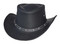 Derringer Men's Premium Wide Brim Western Timeless Leather Cowboy Hat, Black - Wisconsin Harley-Davidson