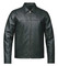 Derringer Men's James Premium Buffalo Leather Motorcycle Jacket, Black - Wisconsin Harley-Davidson