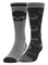Harley-Davidson Men's 2-Pack Willie G Skull Wicking Riding Socks, Black/Gray - Wisconsin Harley-Davidson