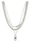 Harley-Davidson Women's Bar & Shield Link Charm Multirow Chain Necklace, Silver - Wisconsin Harley-Davidson