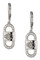 Harley-Davidson Women's Paperclip Bar & Shield Crystal Drop Earrings, Silver - Wisconsin Harley-Davidson