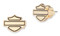 Harley-Davidson Free Shipping - Harley-Davidson Women's Large Bar & Shield Stainless Steel Stud Earrings, Gold - Free Shipping on many products plus Orders Over $99