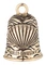 Harley-Davidson Water Texture w/ Shell Brass Gold Tone Plated Ride Bell - Wisconsin Harley-Davidson