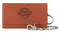 Harley-Davidson Men's Traditional B&S Embossed Trucker Wallet w/Chain, Brown - Wisconsin Harley-Davidson