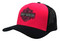 Harley-Davidson Women's Dayglow Embroidered B&S Colorblocked Trucker Hat, Pink - Wisconsin Harley-Davidson