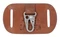Harley-Davidson Men's Embossed Genuine Leather Belt Key Fob Holder, Brown - Wisconsin Harley-Davidson