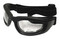 Epoch Eyewear Epoch Hybrid Foam Clear Sunglasses Riding Goggles Black/Clear - Wisconsin Harley-Davidson