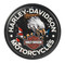 Harley-Davidson Embossed Patriotic Eagle Bar & Shield Logo Metal Sign, Black - Wisconsin Harley-Davidson