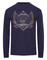 Harley-Davidson Men's Phenomenon Eagle Long Sleeve Cotton Shirt, Navy Blue - Wisconsin Harley-Davidson
