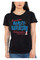 Harley-Davidson Women's Paradise RWB Short Sleeve Raw-Edge Scoop Neck Tee, Black - Wisconsin Harley-Davidson