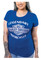 Harley-Davidson Women's Ancient Paths Short Sleeve Crew-Neck Cotton Tee, Royal - Wisconsin Harley-Davidson