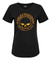 Harley-Davidson Women's Glimmer Skull Short Sleeve Scoop Neck Tee, Black - Wisconsin Harley-Davidson