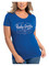 Harley-Davidson Women's Cursive Shape Short Sleeve Crew-Neck Tee, Royal Blue - Wisconsin Harley-Davidson