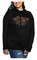 Harley-Davidson Women's Saloon Funnel Neck Pullover Fleece Hoodie - Black - Wisconsin Harley-Davidson