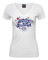 Harley-Davidson Women's Spangled Patriotic V-Neck Short Sleeve Tee, White - Wisconsin Harley-Davidson