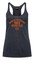 Harley-Davidson Women's Tackle Sleeveless Racerback Raw-Edge Tank Top, Navy - Wisconsin Harley-Davidson