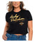 Harley-Davidson Women's Palm Life Crew Neck Short Sleeve Crop Top Tee, Black - Wisconsin Harley-Davidson
